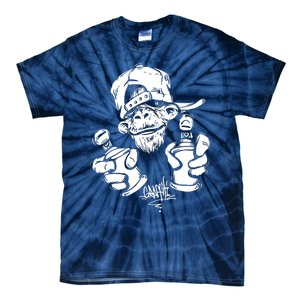 Monkey Graffiti Hip Hop Rap Music Ape Graphic Tie-Dye T-Shirt