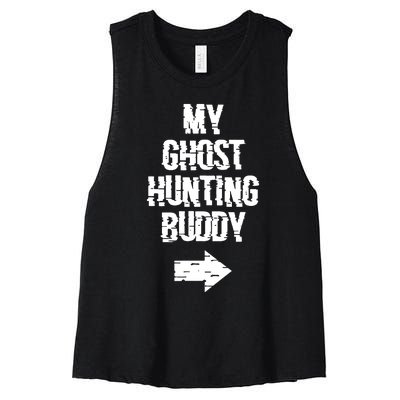 My Ghost Hunting Buddy Ghost Hunt Right Arrow Women's Racerback Cropped Tank