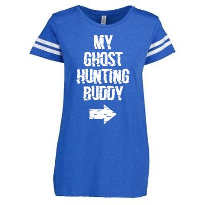 My Ghost Hunting Buddy Ghost Hunt Right Arrow Enza Ladies Jersey Football T-Shirt