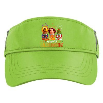 My Gnomies Happy Hallothanksmas Cute Gnomes Family Garden Adult Drive Performance Visor