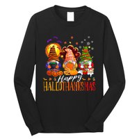 My Gnomies Happy Hallothanksmas Cute Gnomes Family Garden Long Sleeve Shirt