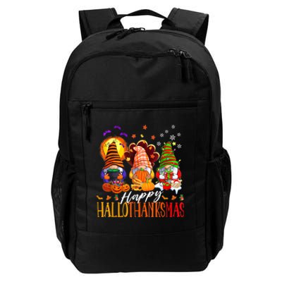 My Gnomies Happy Hallothanksmas Cute Gnomes Family Garden Daily Commute Backpack