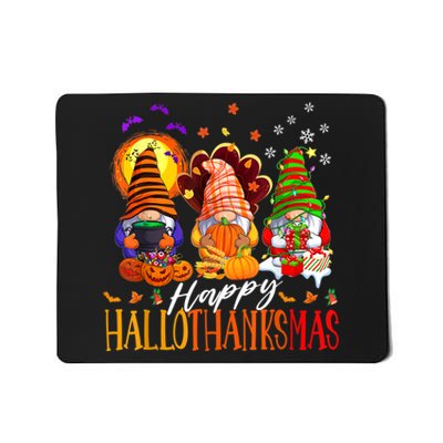 My Gnomies Happy Hallothanksmas Cute Gnomes Family Garden Mousepad