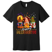 My Gnomies Happy Hallothanksmas Cute Gnomes Family Garden Premium T-Shirt