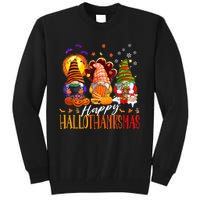 My Gnomies Happy Hallothanksmas Cute Gnomes Family Garden Tall Sweatshirt