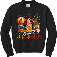 My Gnomies Happy Hallothanksmas Cute Gnomes Family Garden Kids Sweatshirt