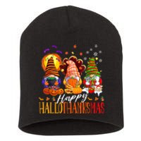 My Gnomies Happy Hallothanksmas Cute Gnomes Family Garden Short Acrylic Beanie