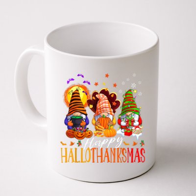 My Gnomies Happy Hallothanksmas Cute Gnomes Family Garden Coffee Mug