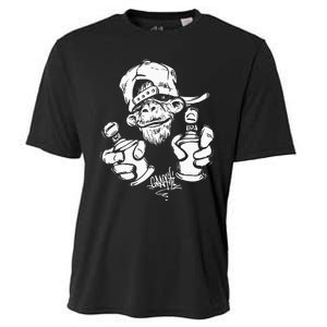 Monkey Graffiti Hip Hop Rap Music Ape Graphic Apparel Gift Cooling Performance Crew T-Shirt