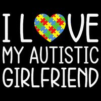 My Girlfriend Has Autism I Love My Autistic Girlfriend Bucket Hat
