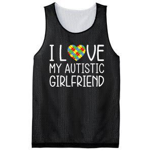 My Girlfriend Has Autism I Love My Autistic Girlfriend Mesh Reversible Basketball Jersey Tank