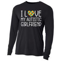 My Girlfriend Has Autism I Love My Autistic Girlfriend Cooling Performance Long Sleeve Crew