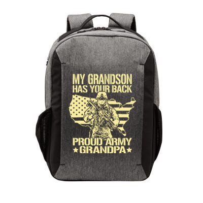 My Grandson Has Your Back Proud Army Grandpa Gift Vector Backpack