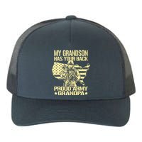 My Grandson Has Your Back Proud Army Grandpa Gift Yupoong Adult 5-Panel Trucker Hat