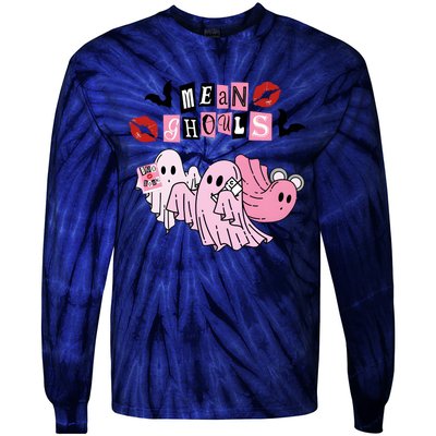 Mean Ghouls Halloween Ghost Cute Horror Tie-Dye Long Sleeve Shirt