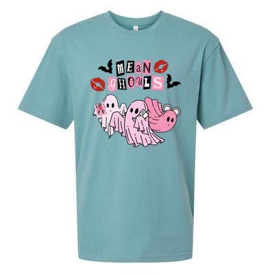 Mean Ghouls Halloween Ghost Cute Horror Sueded Cloud Jersey T-Shirt