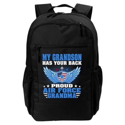 My Grandson Has Your Back Proud Air Force Grandma Military Cool Gift Backpack
