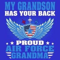 My Grandson Has Your Back Proud Air Force Grandma Military Cool Gift 16 in Basic Backpack