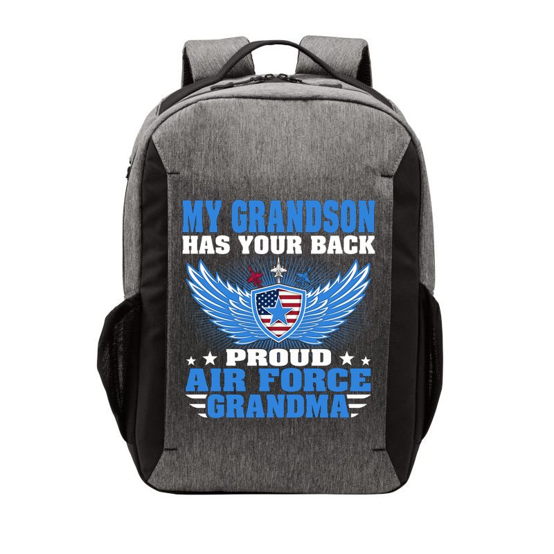My Grandson Has Your Back Proud Air Force Grandma Military Cool Gift Vector Backpack