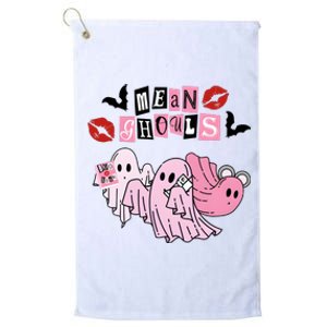 Mean Ghouls Halloween Ghost Cute Pink Funny Platinum Collection Golf Towel