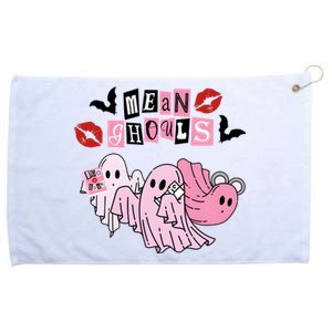 Mean Ghouls Halloween Ghost Cute Pink Funny Grommeted Golf Towel