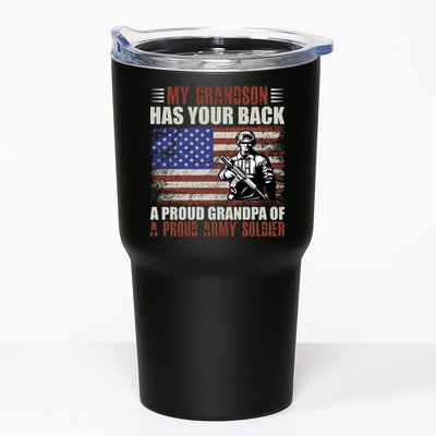 My Grandson Has Your Back, Proud Grandpa Of A Army Soldier Tumbler