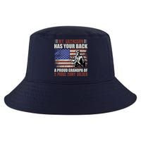 My Grandson Has Your Back, Proud Grandpa Of A Army Soldier Cool Comfort Performance Bucket Hat