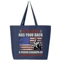 My Grandson Has Your Back, Proud Grandpa Of A Army Soldier 25L Jumbo Tote