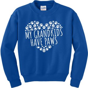 My Grand Have Paws Dog Grandparents Gift Kids Sweatshirt