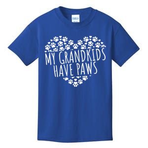 My Grand Have Paws Dog Grandparents Gift Kids T-Shirt