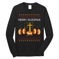 Merry Glizzmas Hot Ugly Christmas Long Sleeve Shirt