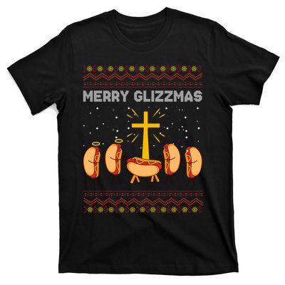 Merry Glizzmas Hot Ugly Christmas T-Shirt