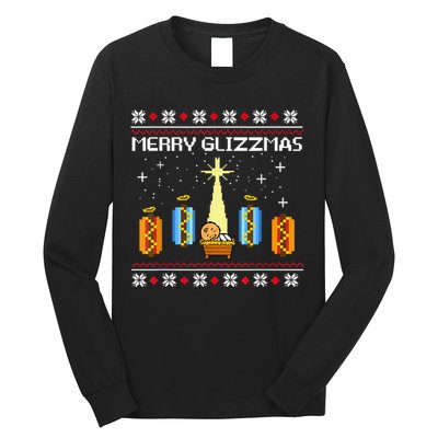 Merry Glizzmas Hot Ugly Christmas Long Sleeve Shirt