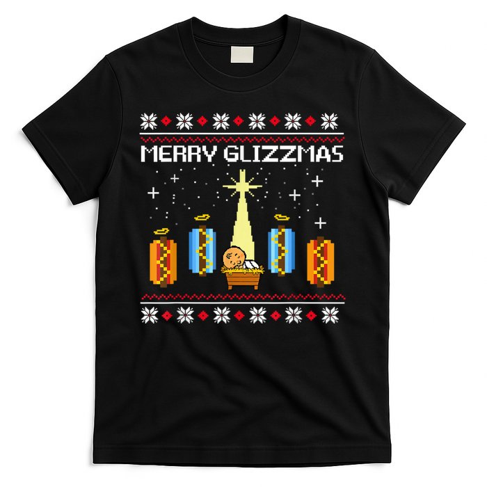 Merry Glizzmas Hot Ugly Christmas T-Shirt