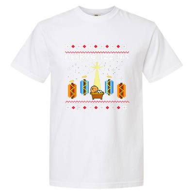 Merry Glizzmas Hot Ugly Christmas Garment-Dyed Heavyweight T-Shirt