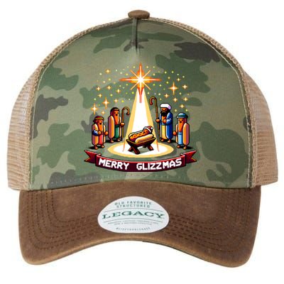 Merry Glizzmas Hot Ugly Christmas Legacy Tie Dye Trucker Hat