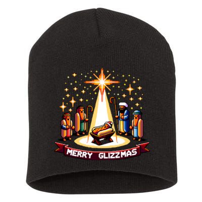 Merry Glizzmas Hot Ugly Christmas Short Acrylic Beanie