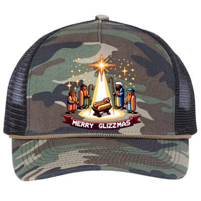 Merry Glizzmas Hot Ugly Christmas Retro Rope Trucker Hat Cap