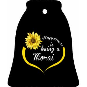 Morai Gift Happiness Is Being A Morai Ceramic Bell Ornament