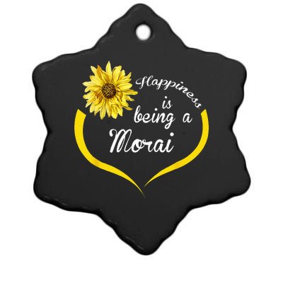 Morai Gift Happiness Is Being A Morai Ceramic Star Ornament