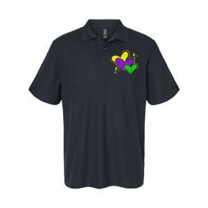 Mardi Gras Hearts Cute Outfit Softstyle Adult Sport Polo