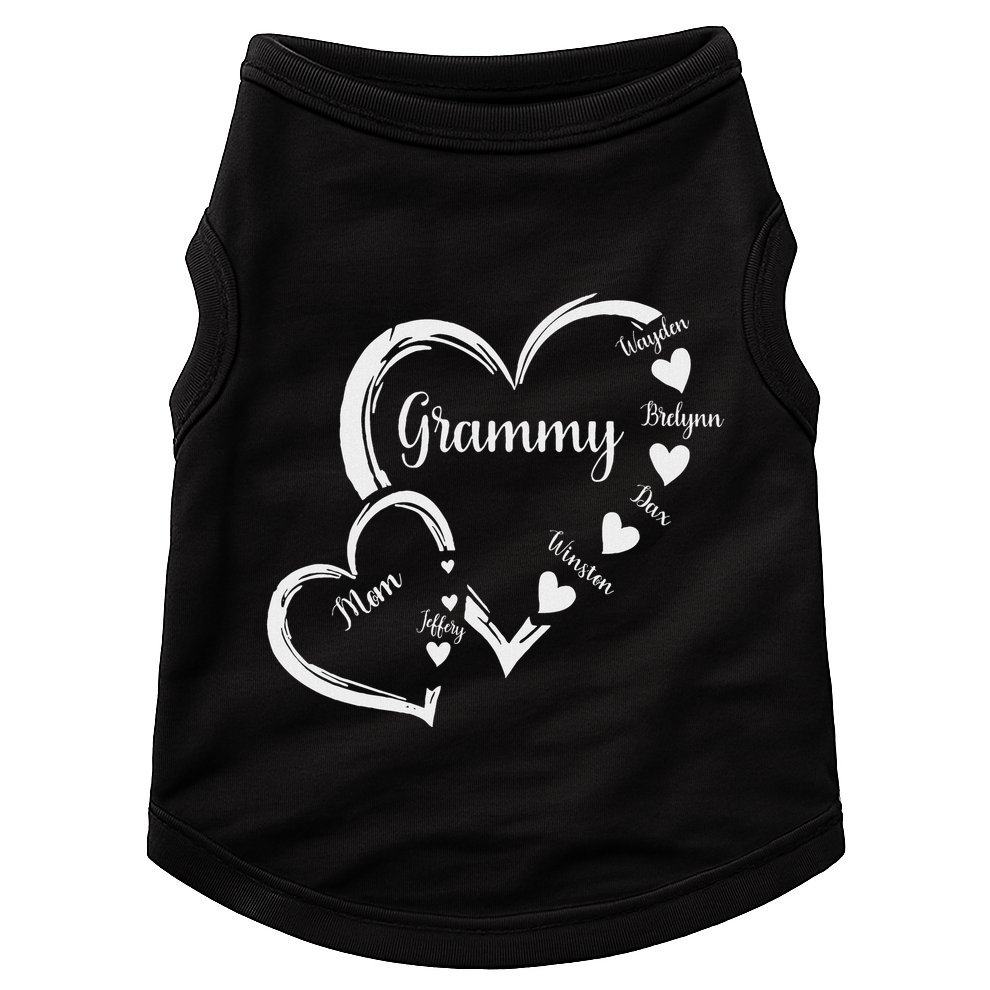 Mom Grammy Heart MotherS Day Grandma Doggie Tank