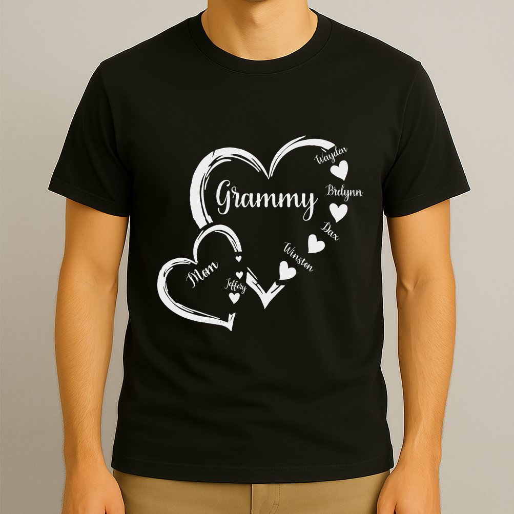 Mom Grammy Heart MotherS Day Grandma T-Shirt