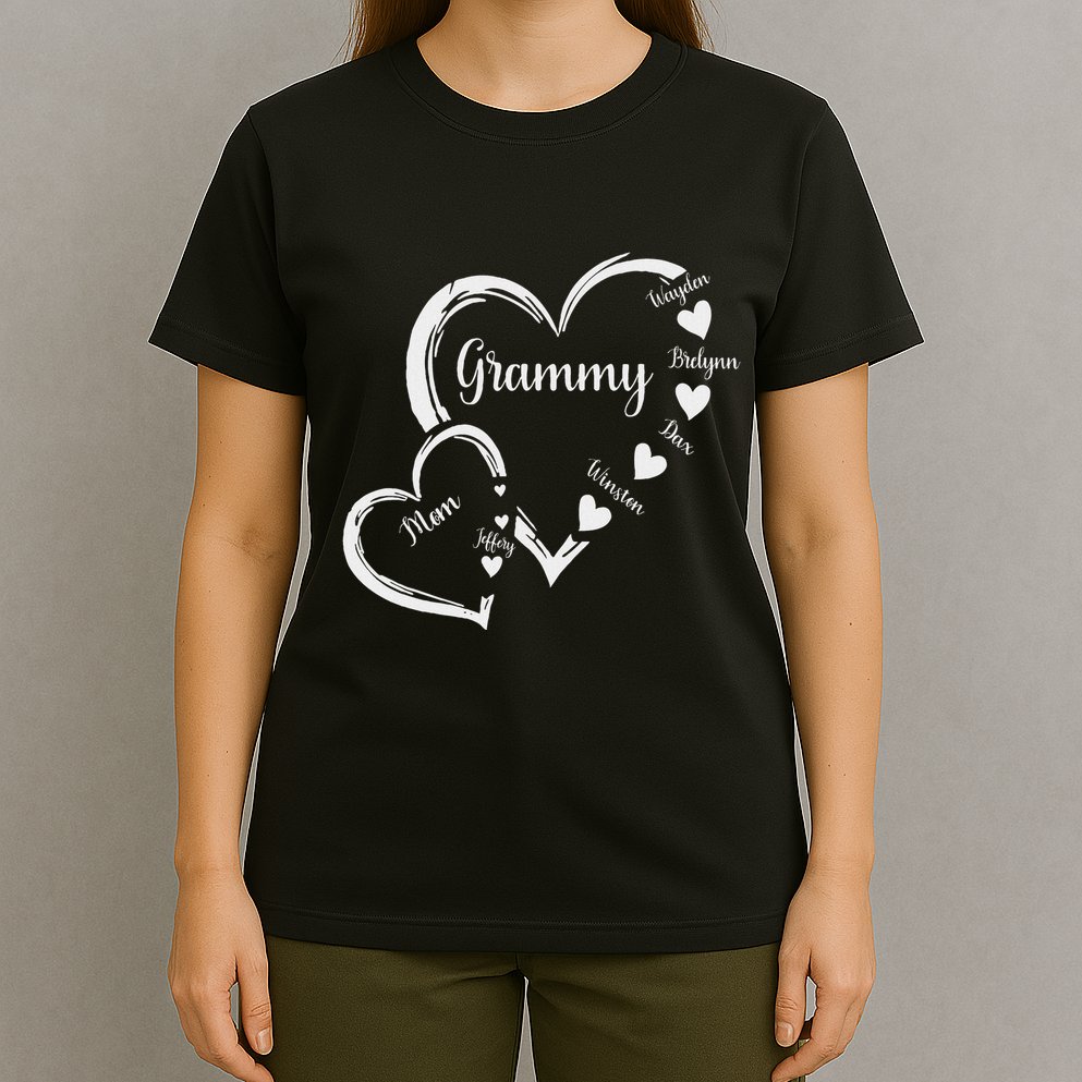 Mom Grammy Heart MotherS Day Grandma T-Shirt