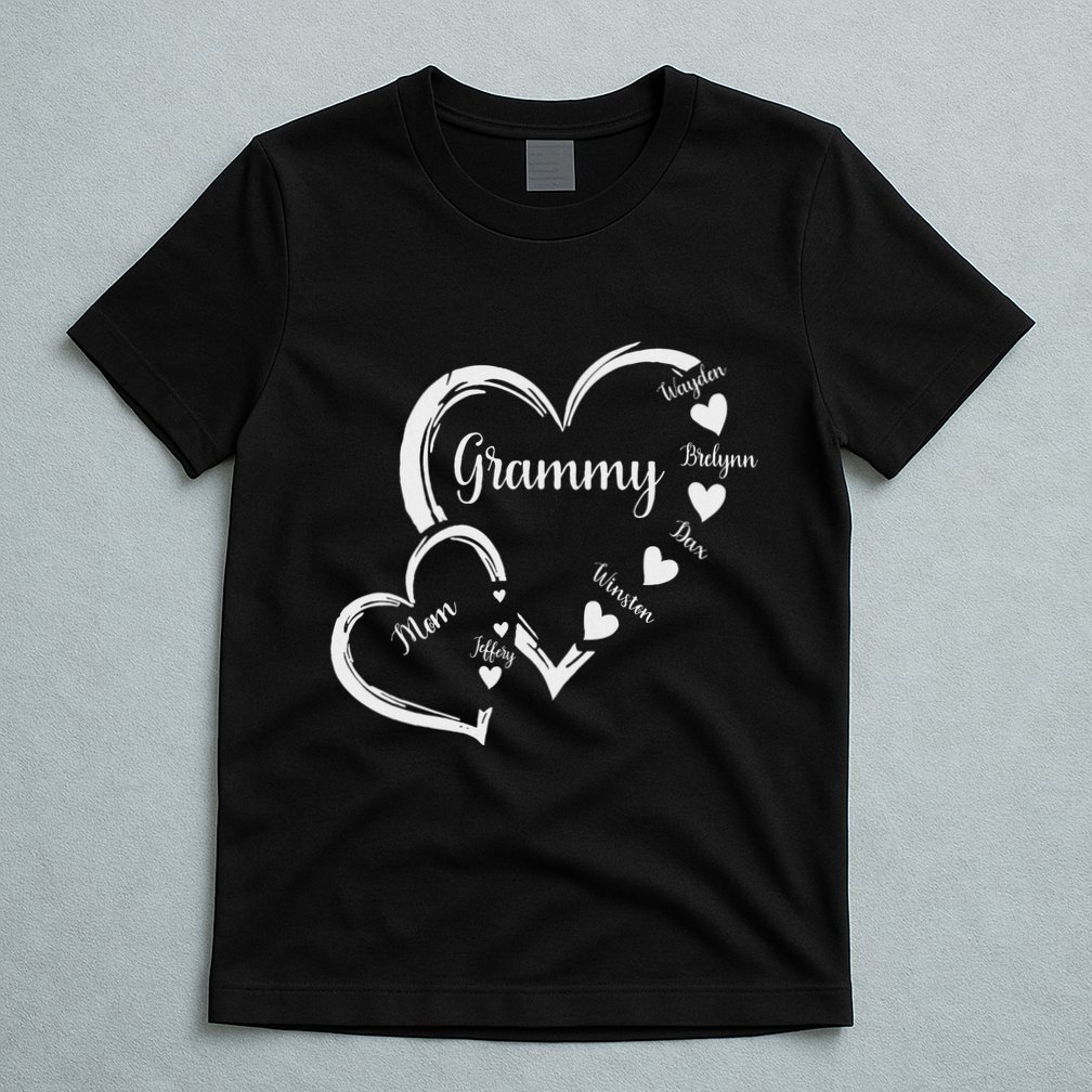 Mom Grammy Heart MotherS Day Grandma T-Shirt