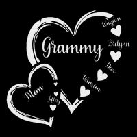 Mom Grammy Heart MotherS Day Grandma T-Shirt