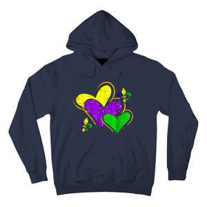 Mardi Gras Hearts Cute Outfit Tall Hoodie