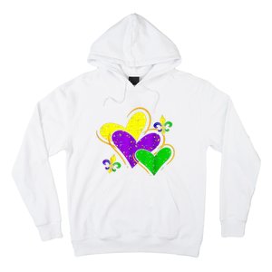 Mardi Gras Hearts Cute Outfit Hoodie