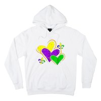 Mardi Gras Hearts Cute Outfit Hoodie