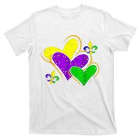 Mardi Gras Hearts Cute Outfit T-Shirt